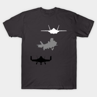 F-35 Lightning Military Aircraft A/B/C Variants T-Shirt